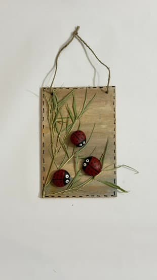 Ladybugs on Bamboo