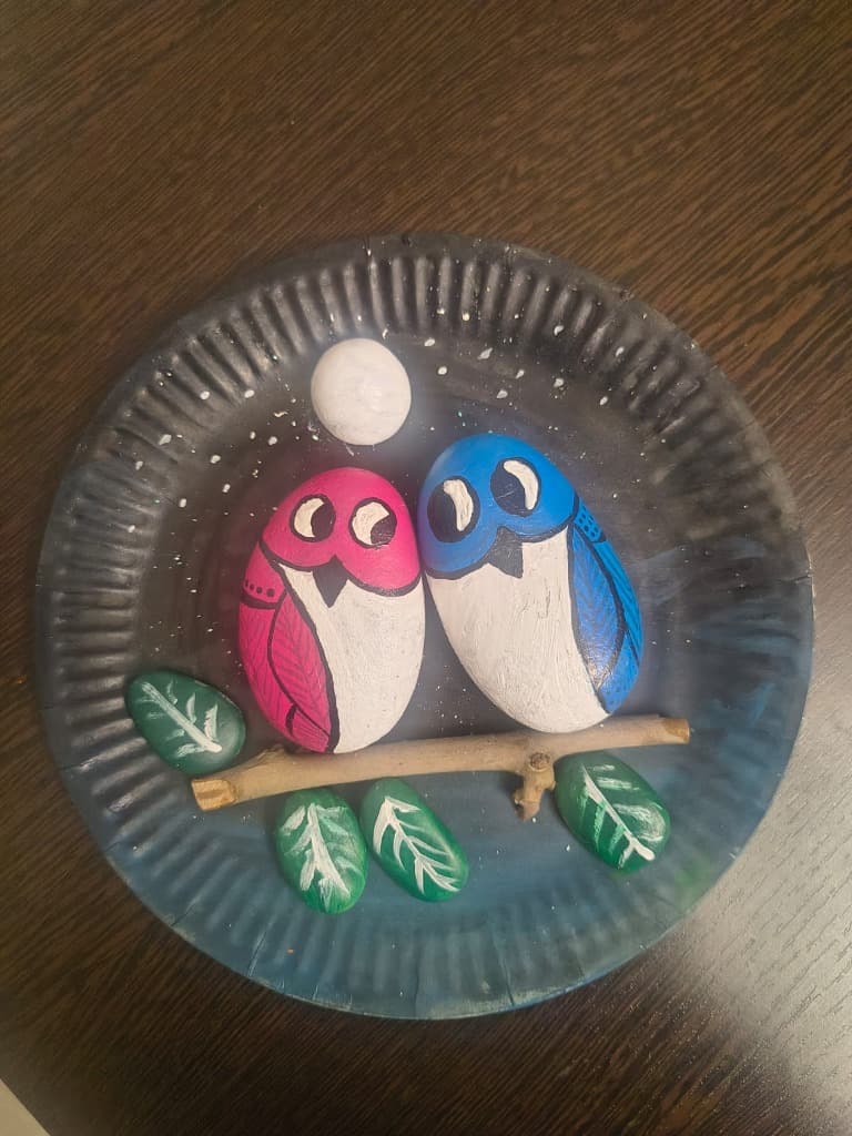 Owls on Plate